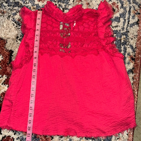 Women's Free People Simply Smiles Crochet Top, Size Large - looks Pink - Picture 12 of 12